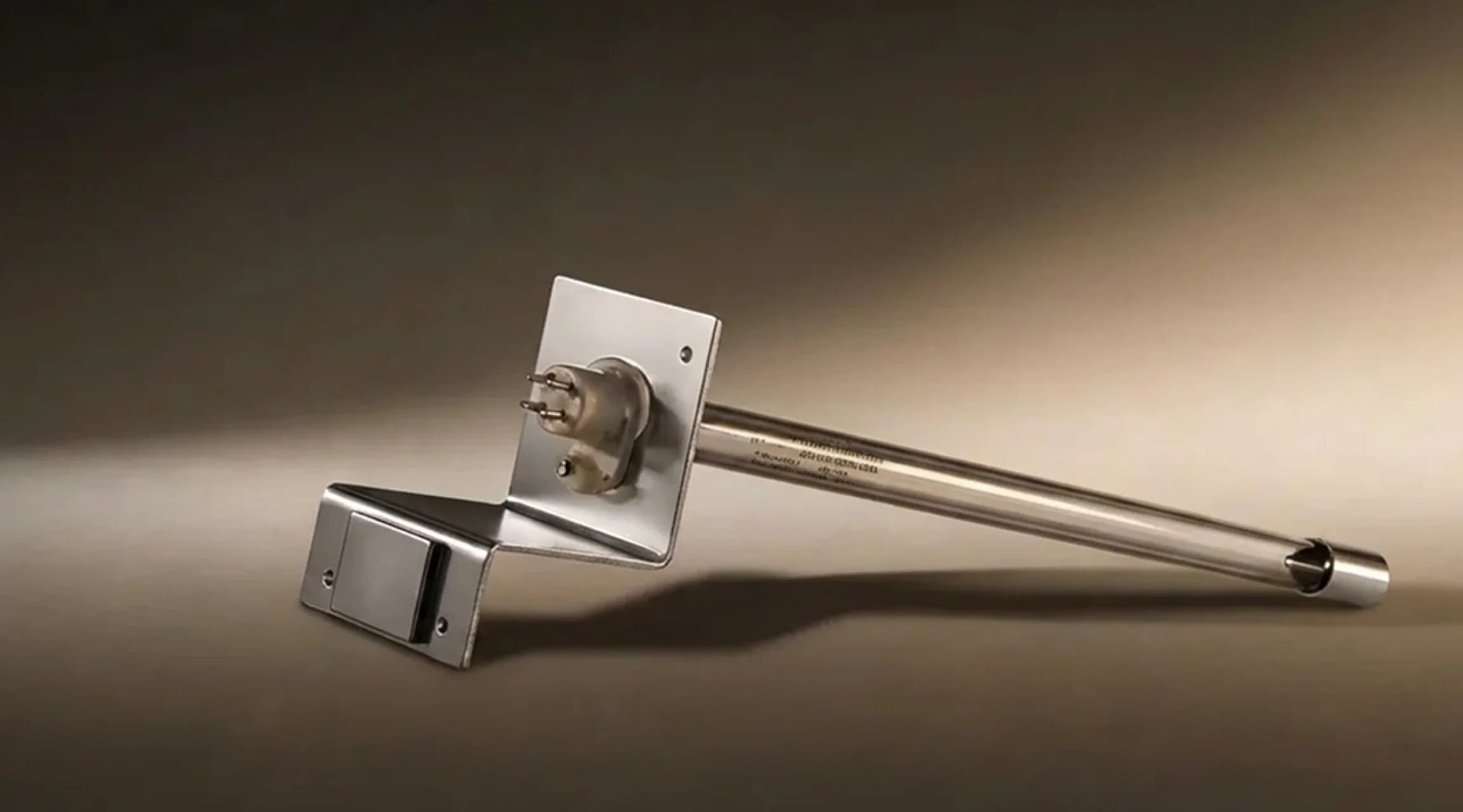 A GeneralAire UV Light with a dark background.